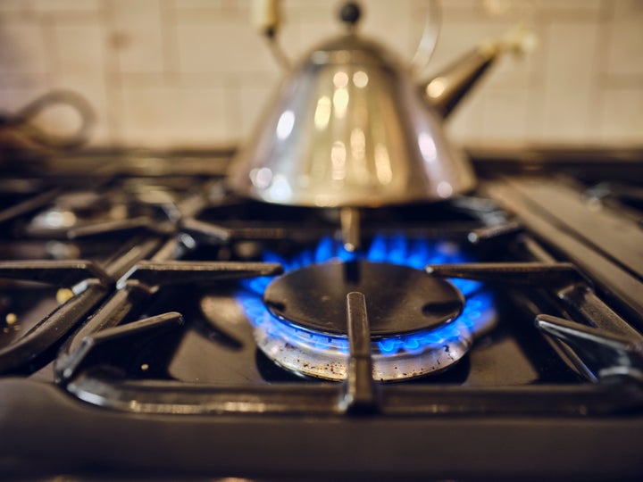 Una cocina de gas.