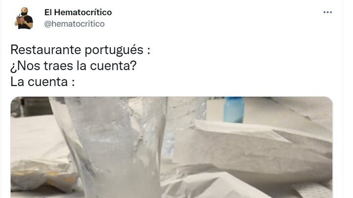 El tuit del Hematocrítico.