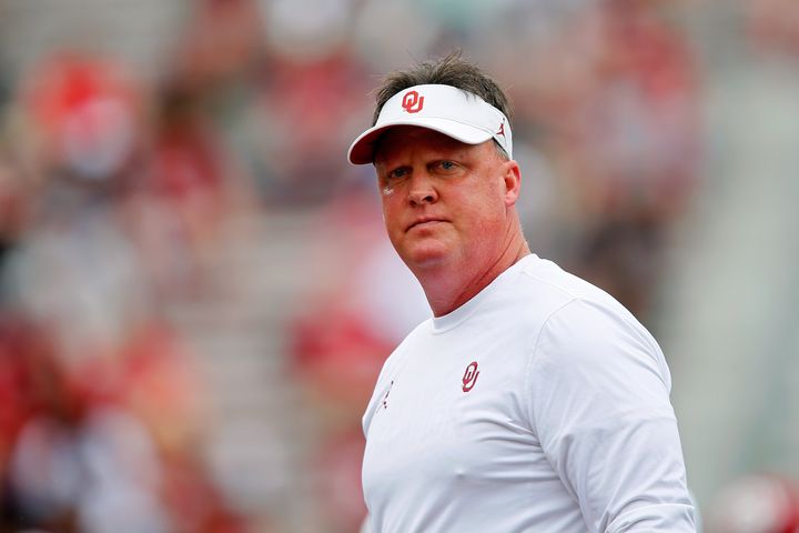 Cale Gundy of the Oklahoma Sooners, pictured in the spring game, has resigned as assistant head coach.