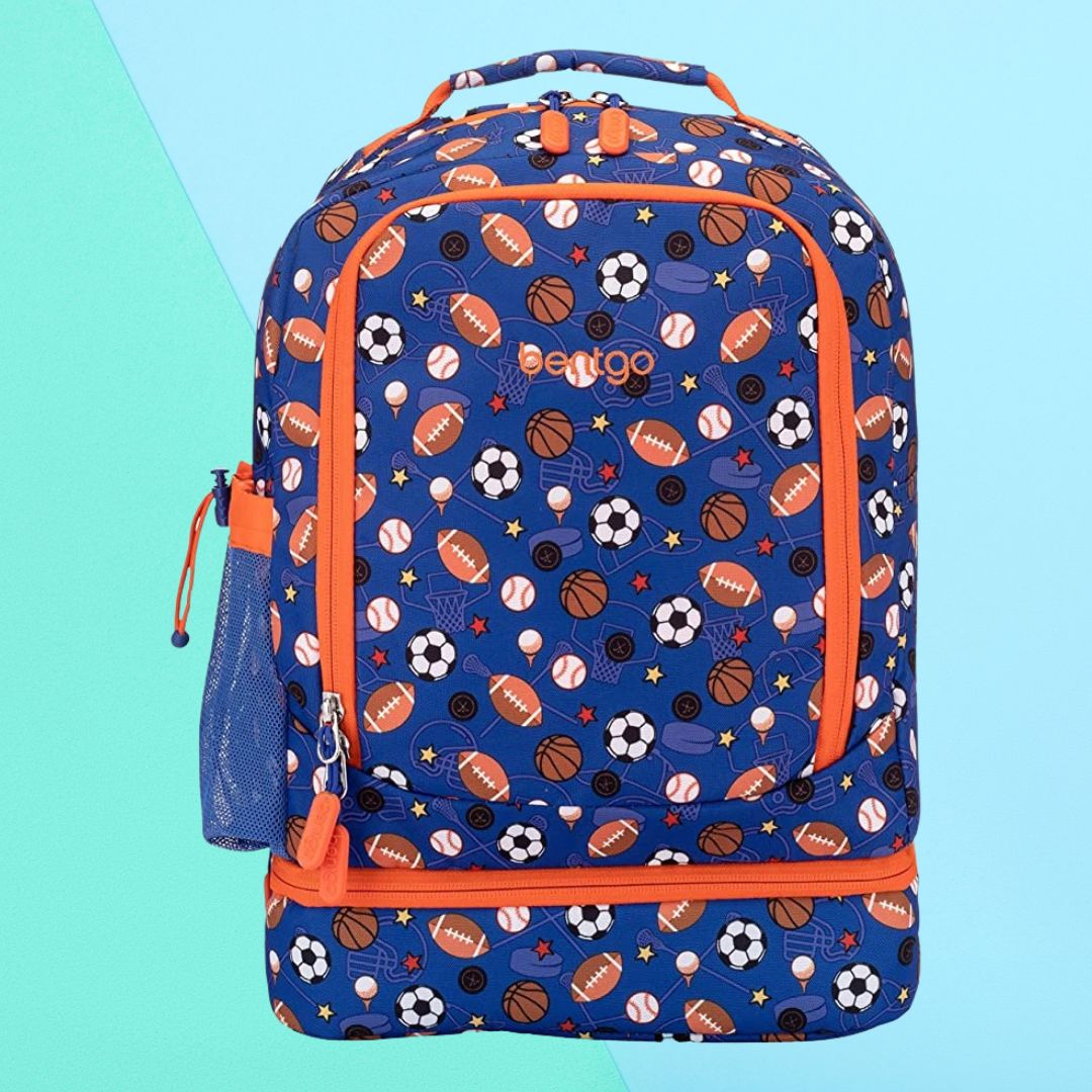 Smiggle Tropic Backpack Shark Navy Blue Boys Girls School bag and lunchbox new 