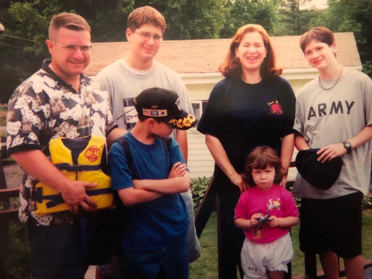 Kyle Raymond Fitzpatrick (far right) with his family.