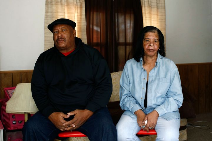 Antone Black, left, and his wife, Jennell, parents of Anton Black. Anton Black died after a struggle with three officers and a civilian outside the home in September 2018.
