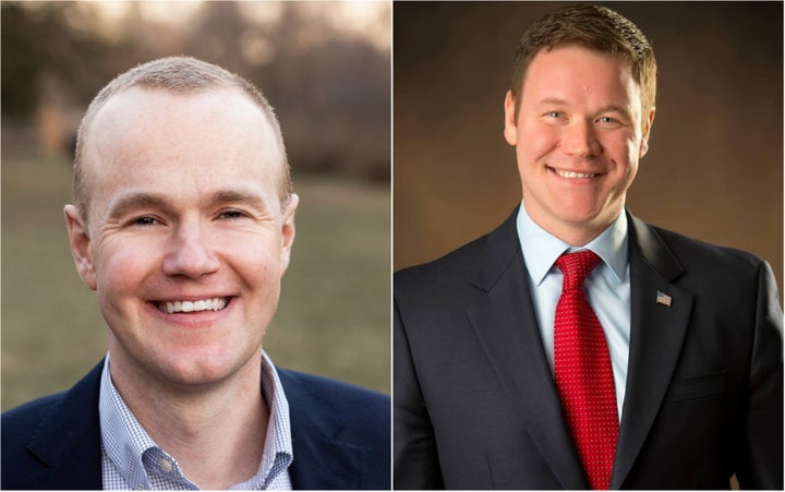 Jim Schultz (left) has the Republican Party of Minnesota's endorsement in his bid for attorney general. Doug Wardlow is still competing in the primary on Tuesday for the chance of a rematch against Minnesota Attorney General Keith Ellison.