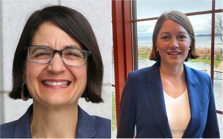 Vermont state Senate President Becca Balint (left) is competing with Lt. Gov. Molly Gray for the Democratic nomination for Vermont's sole House seat. Balint is backed by Sen. Bernie Sanders (I-Vt.), while Gray has the support of the state's Democratic establishment.