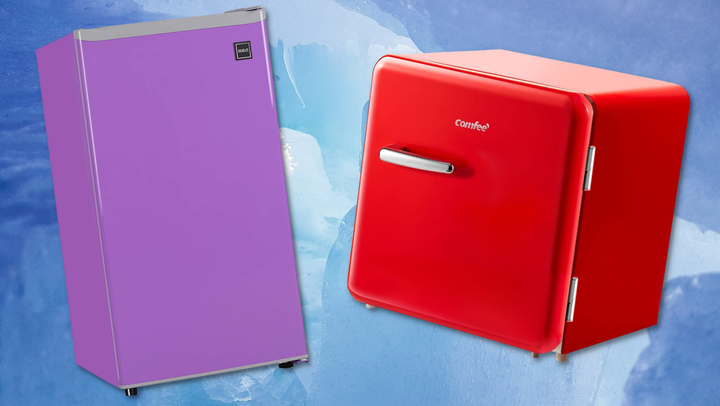 The <a href="https://www.amazon.com/RCA-RFR321-FR320-Refrigerator-Fridge-Purple/dp/B00P84EVMQ?tag=kristenadaway-20&ascsubtag=62f25efce4b0acf9d0020163%2C-1%2C-1%2Cd%2C0%2C0%2Chp-fil-am%3D0%2C0%3A0%2C0%2C0%2C0" target="_blank" role="link" data-amazon-link="true" rel="sponsored" class=" js-entry-link cet-external-link" data-vars-item-name="RCA mini fridge" data-vars-item-type="text" data-vars-unit-name="62f25efce4b0acf9d0020163" data-vars-unit-type="buzz_body" data-vars-target-content-id="https://www.amazon.com/RCA-RFR321-FR320-Refrigerator-Fridge-Purple/dp/B00P84EVMQ?tag=kristenadaway-20&ascsubtag=62f25efce4b0acf9d0020163%2C-1%2C-1%2Cd%2C0%2C0%2Chp-fil-am%3D0%2C0%3A0%2C0%2C0%2C0" data-vars-target-content-type="url" data-vars-type="web_external_link" data-vars-subunit-name="article_body" data-vars-subunit-type="component" data-vars-position-in-subunit="0">RCA mini fridge</a> and <a href="https://www.amazon.com/Refrigerator-Appearance-Adjustable-Temperature-Thermostat/dp/B08T8YW757?tag=kristenadaway-20&ascsubtag=62f25efce4b0acf9d0020163%2C-1%2C-1%2Cd%2C0%2C0%2Chp-fil-am%3D0%2C0%3A0%2C0%2C0%2C0" target="_blank" role="link" data-amazon-link="true" rel="sponsored" class=" js-entry-link cet-external-link" data-vars-item-name="Comfee mini fridge" data-vars-item-type="text" data-vars-unit-name="62f25efce4b0acf9d0020163" data-vars-unit-type="buzz_body" data-vars-target-content-id="https://www.amazon.com/Refrigerator-Appearance-Adjustable-Temperature-Thermostat/dp/B08T8YW757?tag=kristenadaway-20&ascsubtag=62f25efce4b0acf9d0020163%2C-1%2C-1%2Cd%2C0%2C0%2Chp-fil-am%3D0%2C0%3A0%2C0%2C0%2C0" data-vars-target-content-type="url" data-vars-type="web_external_link" data-vars-subunit-name="article_body" data-vars-subunit-type="component" data-vars-position-in-subunit="1">Comfee mini fridge</a>