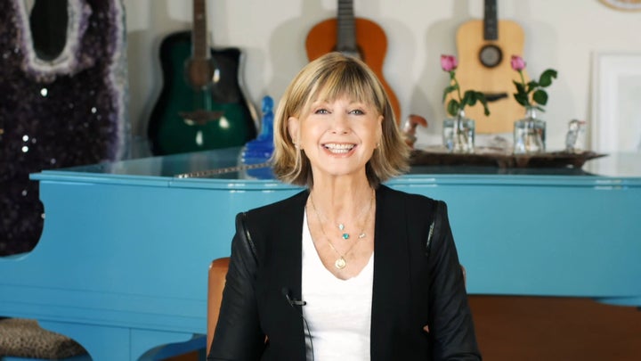 Newton-John speaks during the G'Day USA American Australian Association Arts Gala on Feb. 25, 2021, the same month she spoke with the "<a href="https://podcasts.apple.com/au/podcast/olivia-newton-john-re-release-in-memory-of-her-life/id1457268944?i=1000575443017" target="_blank" role="link" class=" js-entry-link cet-external-link" data-vars-item-name="A Life of Greatness"" data-vars-item-type="text" data-vars-unit-name="62f284cde4b001e175d7fe7f" data-vars-unit-type="buzz_body" data-vars-target-content-id="https://podcasts.apple.com/au/podcast/olivia-newton-john-re-release-in-memory-of-her-life/id1457268944?i=1000575443017" data-vars-target-content-type="url" data-vars-type="web_external_link" data-vars-subunit-name="article_body" data-vars-subunit-type="component" data-vars-position-in-subunit="3">A Life of Greatness"</a> podcast.