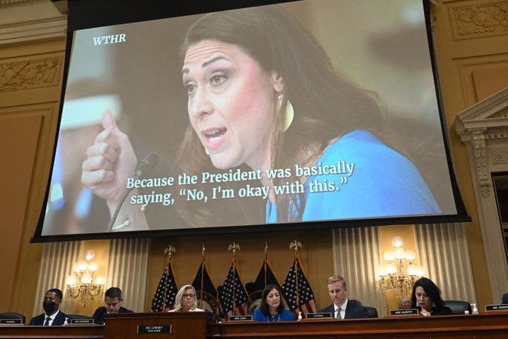 Rep. Jaime Herrera Beutler (R-Wash.) provided an account of a phone call between Donald Trump and House Republican Leader Kevin McCarthy (R-Calif.) during the Jan. 6, 2021, insurrection.