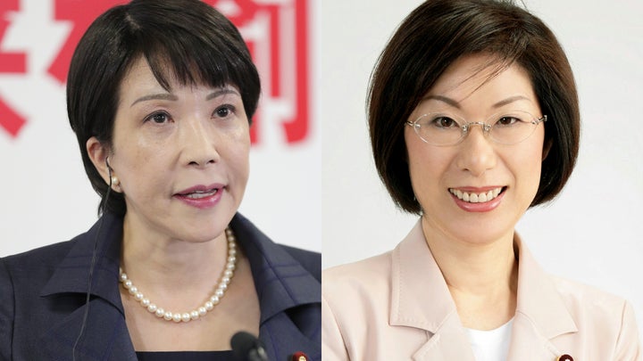 高市早苗氏（左）と永岡桂子氏