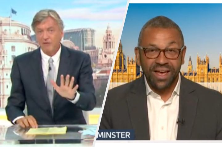 Richard Madeley accused James Cleverly of dodging his questions