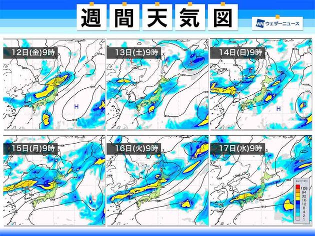 日別の降水の予想