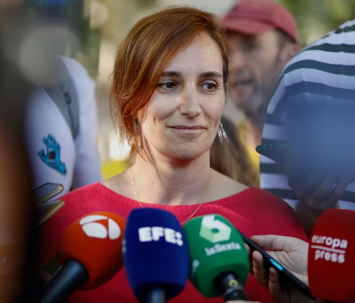Mónica García, el pasado mes de junio.