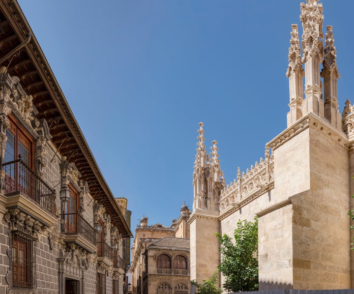 Palacio de la Madraza and the turreted side of the Royal Chapel. (Photo by: Prisma by Dukas/Universal Images Group via Getty Images)
