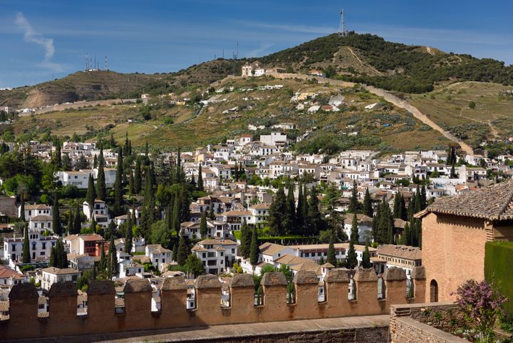 Vista del Albaicín desde la Ermita de San Miguel.