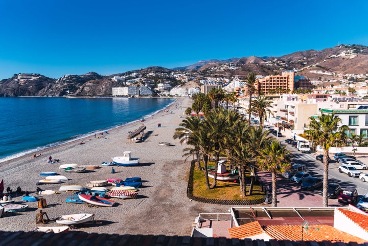 Playa de San Cristobal en Almuñecar.