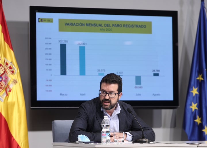 Joaquín Pérez Rey, secretario de Estado de Empleo y Economía Social, durante una conferencia, en una imagen de archivo.