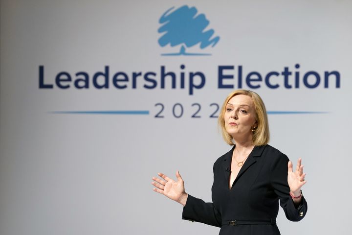 Liz Truss during a hustings event in Darlington.