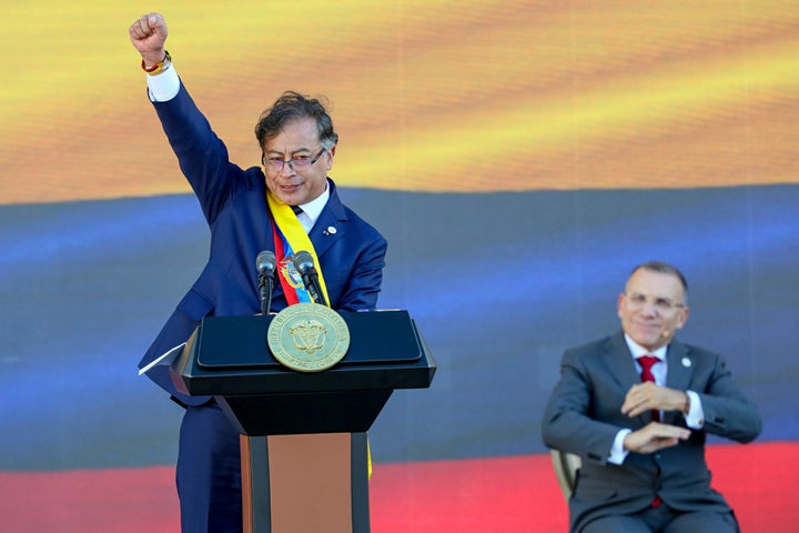 Gustavo Petro, el pasado 7 de agosto, en su toma de posesión.