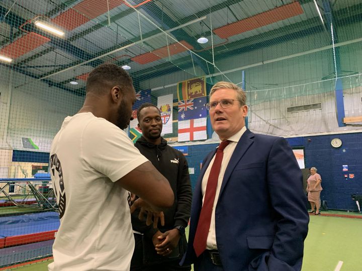 Labour leader Keir Starmer during visit to Action Indoor Sports in Birmingham last month.