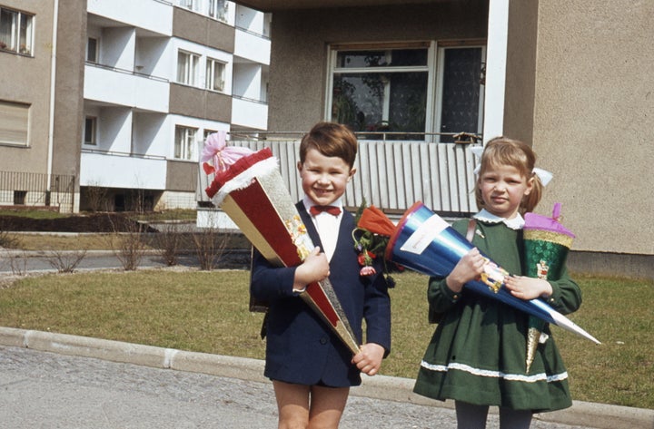 German children with school cones in 1960.