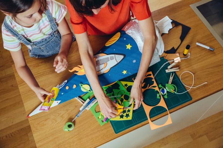 Many families put together very ornate cone designs. 