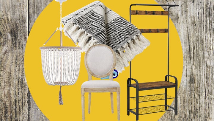 Your farmhouse staples include this <a href="https://www.amazon.com/Safavieh-Collection-Angie-Beaded-Pendant/dp/B075813RYS?tag=tessaflores-20&ascsubtag=62f4605ce4b0526eaee78872%2C-1%2C-1%2Cd%2C0%2C0%2Chp-fil-am%3D0%2C0%3A0%2C0%2C0%2C0" target="_blank" data-affiliate="true" role="link" data-amazon-link="true" rel="sponsored" class=" js-entry-link cet-external-link" data-vars-item-name="beaded chandelier" data-vars-item-type="text" data-vars-unit-name="62f4605ce4b0526eaee78872" data-vars-unit-type="buzz_body" data-vars-target-content-id="https://www.amazon.com/Safavieh-Collection-Angie-Beaded-Pendant/dp/B075813RYS?tag=tessaflores-20&ascsubtag=62f4605ce4b0526eaee78872%2C-1%2C-1%2Cd%2C0%2C0%2Chp-fil-am%3D0%2C0%3A0%2C0%2C0%2C0" data-vars-target-content-type="url" data-vars-type="web_external_link" data-vars-subunit-name="article_body" data-vars-subunit-type="component" data-vars-position-in-subunit="0">beaded chandelier</a>, a <a href="https://www.amazon.com/Blanket-Farmhouse-Turkish-Ultra-Soft-Peshtemal/dp/B07JHZNYFQ?tag=tessaflores-20&ascsubtag=62f4605ce4b0526eaee78872%2C-1%2C-1%2Cd%2C0%2C0%2Chp-fil-am%3D0%2C0%3A0%2C0%2C0%2C0" target="_blank" data-affiliate="true" role="link" data-amazon-link="true" rel="sponsored" class=" js-entry-link cet-external-link" data-vars-item-name="woven boho-style throw" data-vars-item-type="text" data-vars-unit-name="62f4605ce4b0526eaee78872" data-vars-unit-type="buzz_body" data-vars-target-content-id="https://www.amazon.com/Blanket-Farmhouse-Turkish-Ultra-Soft-Peshtemal/dp/B07JHZNYFQ?tag=tessaflores-20&ascsubtag=62f4605ce4b0526eaee78872%2C-1%2C-1%2Cd%2C0%2C0%2Chp-fil-am%3D0%2C0%3A0%2C0%2C0%2C0" data-vars-target-content-type="url" data-vars-type="web_external_link" data-vars-subunit-name="article_body" data-vars-subunit-type="component" data-vars-position-in-subunit="1">woven boho-style throw</a>, this versatile <a href="https://www.amazon.com/VASAGLE-Industrial-Entryway-Furniture-UHSR40B/dp/B0786BN4WY?tag=tessaflores-20&ascsubtag=62f4605ce4b0526eaee78872%2C-1%2C-1%2Cd%2C0%2C0%2Chp-fil-am%3D0%2C0%3A0%2C0%2C0%2C0" target="_blank" data-affiliate="true" role="link" data-amazon-link="true" rel="sponsored" class=" js-entry-link cet-external-link" data-vars-item-name="entryway rack" data-vars-item-type="text" data-vars-unit-name="62f4605ce4b0526eaee78872" data-vars-unit-type="buzz_body" data-vars-target-content-id="https://www.amazon.com/VASAGLE-Industrial-Entryway-Furniture-UHSR40B/dp/B0786BN4WY?tag=tessaflores-20&ascsubtag=62f4605ce4b0526eaee78872%2C-1%2C-1%2Cd%2C0%2C0%2Chp-fil-am%3D0%2C0%3A0%2C0%2C0%2C0" data-vars-target-content-type="url" data-vars-type="web_external_link" data-vars-subunit-name="article_body" data-vars-subunit-type="component" data-vars-position-in-subunit="2">entryway rack</a> and an <a href="https://www.amazon.com/Christopher-Knight-Home-300258-Phinnaeus/dp/B07D8LBKS9?tag=tessaflores-20&ascsubtag=62f4605ce4b0526eaee78872%2C-1%2C-1%2Cd%2C0%2C0%2Chp-fil-am%3D0%2C0%3A0%2C0%2C0%2C0" target="_blank" data-affiliate="true" role="link" data-amazon-link="true" rel="sponsored" class=" js-entry-link cet-external-link" data-vars-item-name="upholstered dining chair" data-vars-item-type="text" data-vars-unit-name="62f4605ce4b0526eaee78872" data-vars-unit-type="buzz_body" data-vars-target-content-id="https://www.amazon.com/Christopher-Knight-Home-300258-Phinnaeus/dp/B07D8LBKS9?tag=tessaflores-20&ascsubtag=62f4605ce4b0526eaee78872%2C-1%2C-1%2Cd%2C0%2C0%2Chp-fil-am%3D0%2C0%3A0%2C0%2C0%2C0" data-vars-target-content-type="url" data-vars-type="web_external_link" data-vars-subunit-name="article_body" data-vars-subunit-type="component" data-vars-position-in-subunit="3">upholstered dining chair</a>.