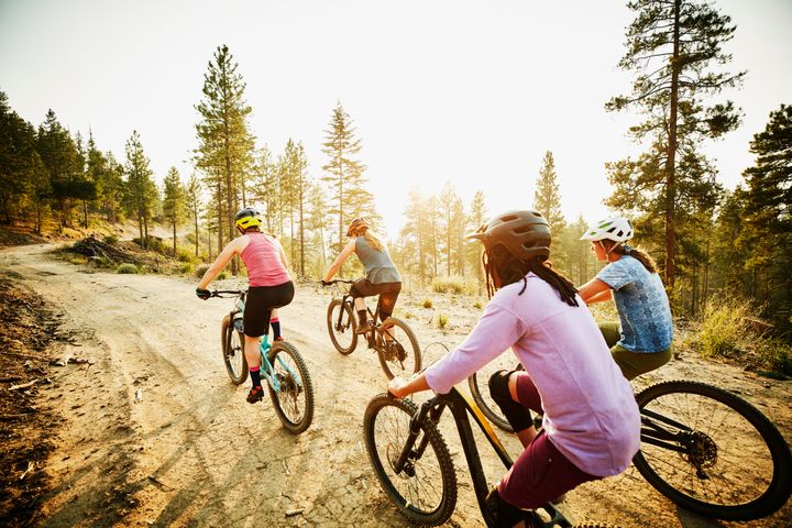 A bike ride counts toward your weekly vigorous physical activity goal.