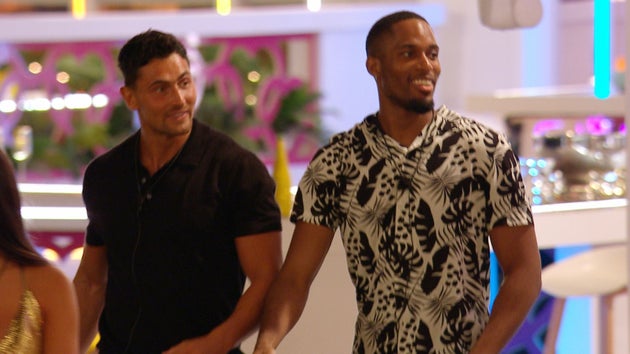 Remi pictured on his first night in the Love Island villa