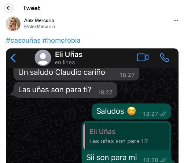El tuit viral de @AlexMercurio.