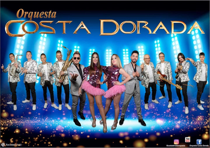 Imagen de la formación de la Orquesta Costa Dorada.