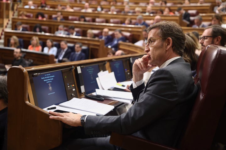 El presidente del PP, Alberto Núñez Feijóo.