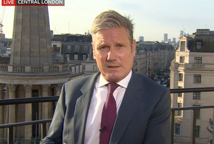 Keir Starmer defended his decision to go on holiday this month