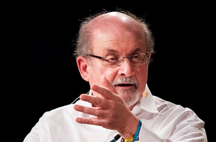 Salman Rushdie en una entrevista en Dinamarca en 2018.