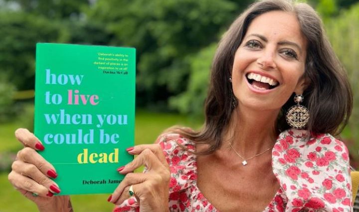Deborah James with her book, How To Live When You Could Be Dead.