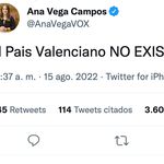 Una política de Vox escribe este tuit y la respuesta que se lleva la comparte hasta