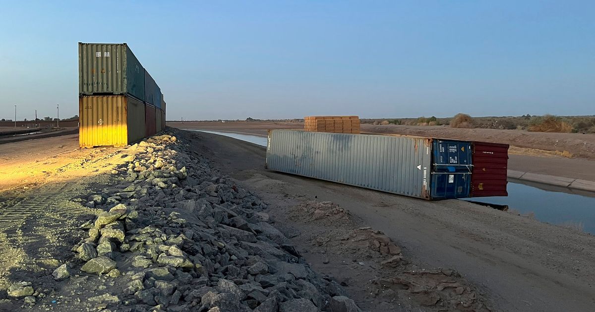 MIND THE GAP: Shipping Containers Filling Missing Border Wall Mysteriously Fall