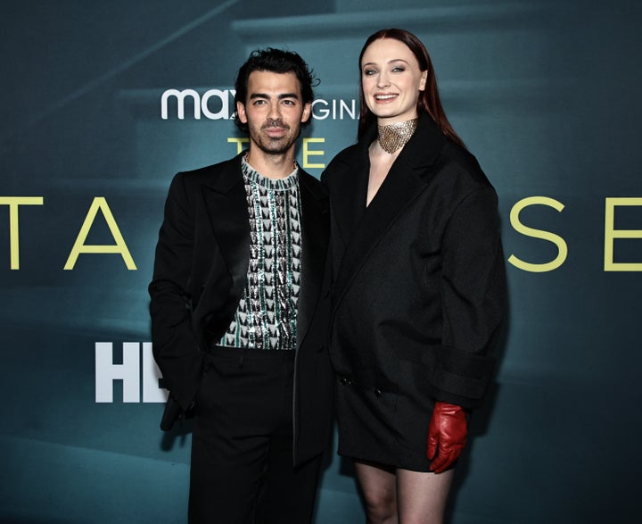 Joe Jonas with his wife Sophie Turner earlier this year