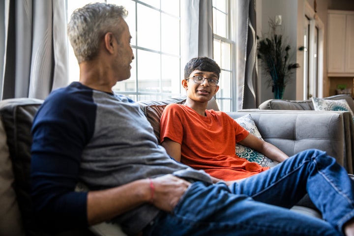 Encourage your child to think about how they feel when they use social media and afterwards.