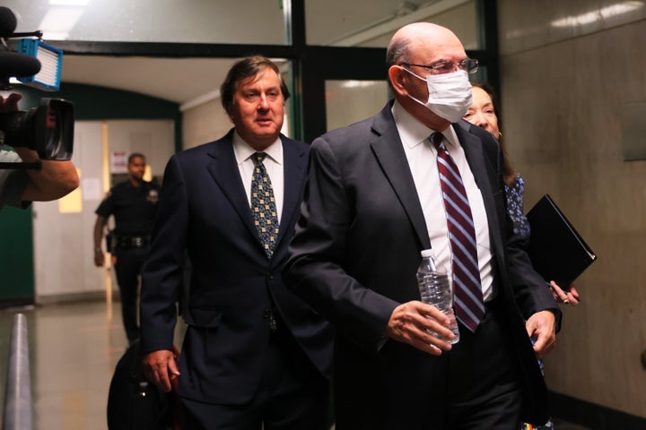NEW YORK, NEW YORK - AUGUST 12: Former Trump Organization chief financial officer Allen Weisselberg leaves after the conclusion of a hearing on his criminal case at Manhattan Criminal Court on August 12, 2022 in New York City. The Manhattan District Attorney's office is charging Weisselberg and the Trump Organization with tax fraud after being accused of paying employees "off the books" in order to pay fewer taxes. Weisselberg has pleaded not guilty. (Photo by Michael M. Santiago/Getty Images)