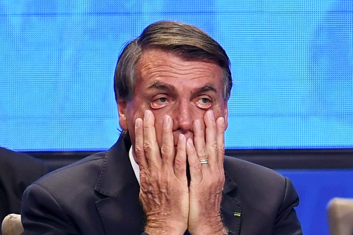 Jair Bolsonaro, en un acto municipalista en Brasilia, el pasado abril.