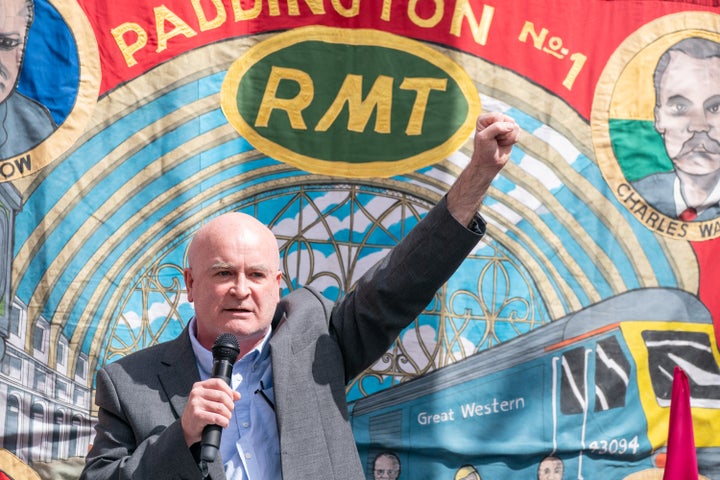 RMT general secretary, Mick Lynch.