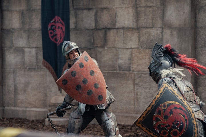 A jousting match ends in bloodshed in the first episode of House Of The Dragon