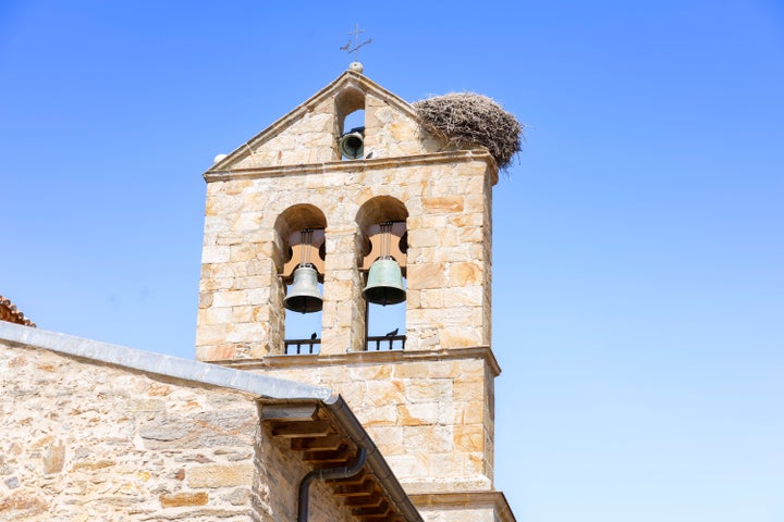 Campanario de una parroquia.