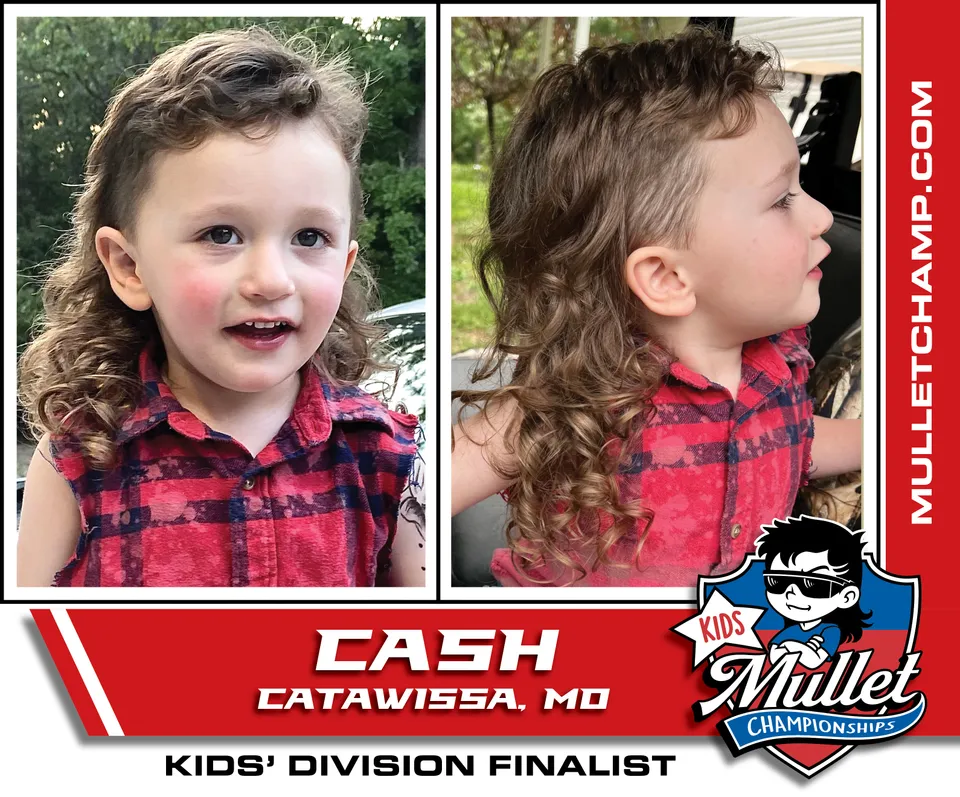 Kid's mullet competition in the US produces impressive haircut