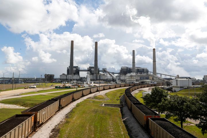 The W.A. Parish power plant on Sept. 5, 2014, in rural Fort Bend County, Texas. The plant was later equipped with a carbon capture and sequestration project known as Petra Nova.