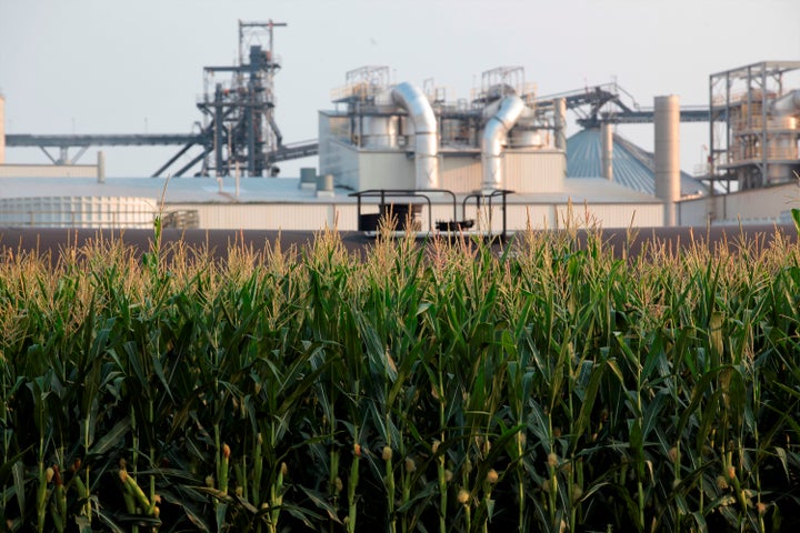 An ethanol refinery in Chancellor, South Dakota. 