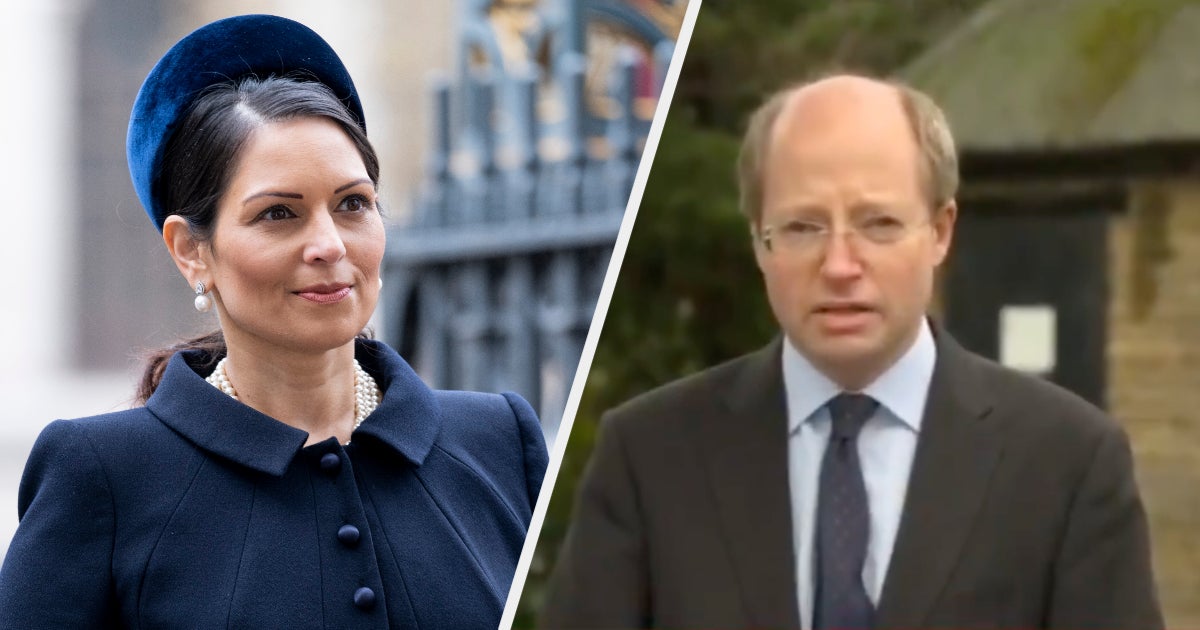 Priti Patel and Sir Philip Rutnam