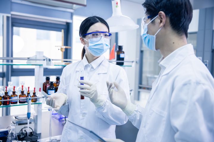 Scientist Teamwork In a Laboratory