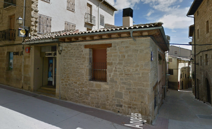 La sucursal de La Caixa en Mendigorría.