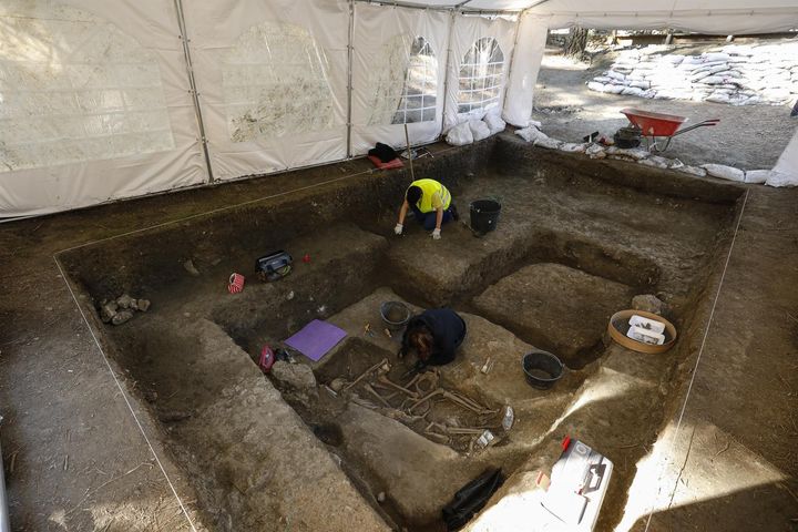 Un equipo interdisciplinar liderado por la Universidad de Granada (UGR) trabaja en la excavación de fosas comunes en el Barranco de Víznar.