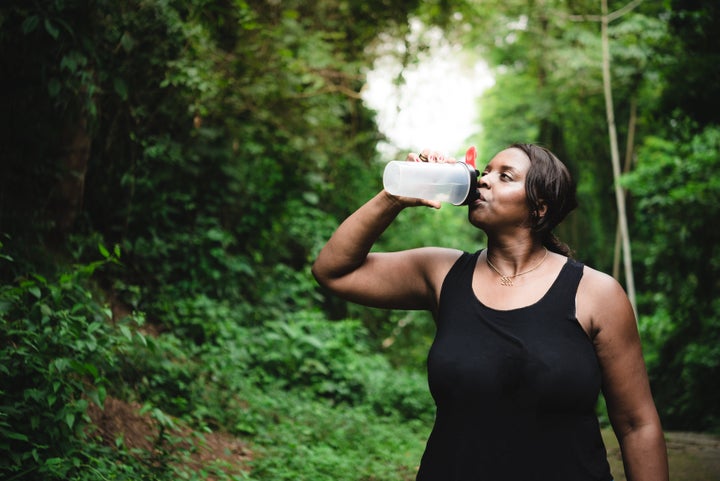 Staying hydrated, especially outdoors, is key to reducing the risk of heat stroke.